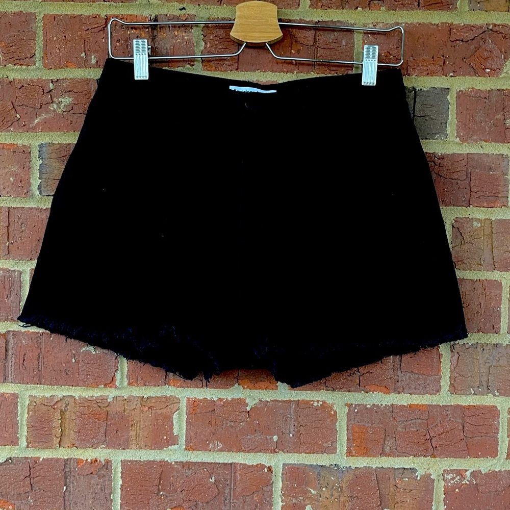 American Apparel fringe black shorts Size 10 like new